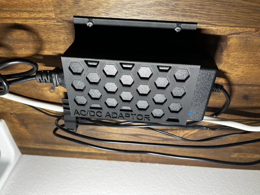 Giá đỡ adaptor AC/DC gắn dưới bàn (trafo) - Image 2