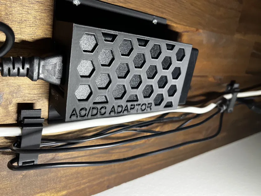 Giá đỡ adaptor AC/DC gắn dưới bàn (trafo) - Image 3