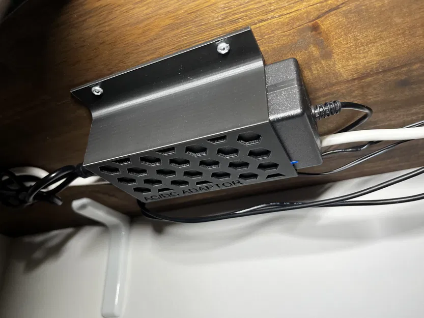 Giá đỡ adaptor AC/DC gắn dưới bàn (trafo) - Image 5