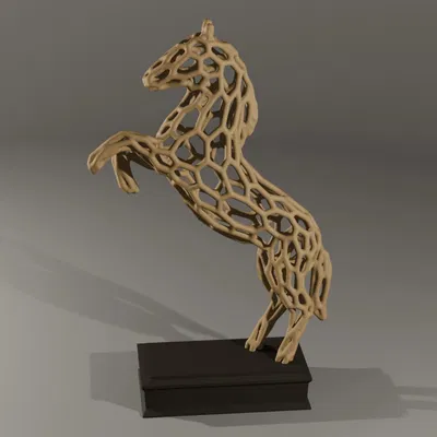 Ngựa Chồm Voronoi (Rearing Horse Voronoi)