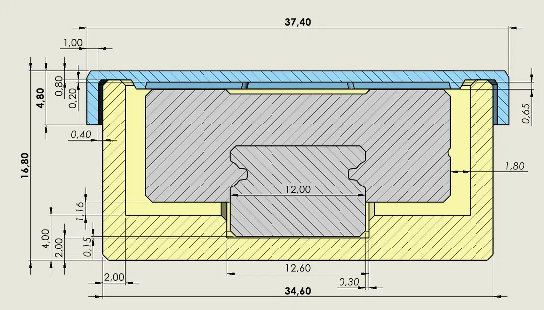 Bồn ngâm vệ sinh ray MGN12-400 (MGN12-400 cleaning bath) - Image 4