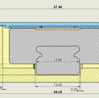 Bồn ngâm vệ sinh ray MGN12-400 (MGN12-400 cleaning bath)