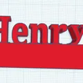Thẻ tên Henry kèm khoen móc khóa - Thumbnail 2