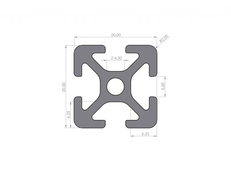 Đế đứng (đầu đực) cho nhôm định hình 2020 T-Nut I-type Nut 5 (Systemprofil Type I) - Image 2
