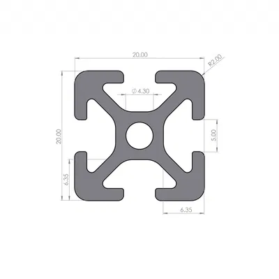 Đế đứng (đầu đực) cho nhôm định hình 2020 T-Nut I-type Nut 5 (Systemprofil Type I)