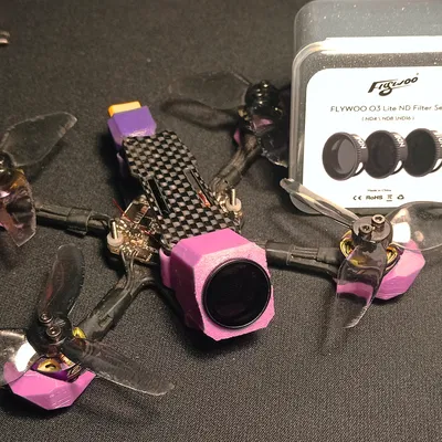 Kayoumini 25deg Frontend cho O3 Lens Mod trên DJI O4 (bản Flywoo ND filters)