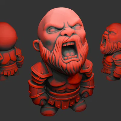 Kratos / God of War – Mẫu mô hình 3D