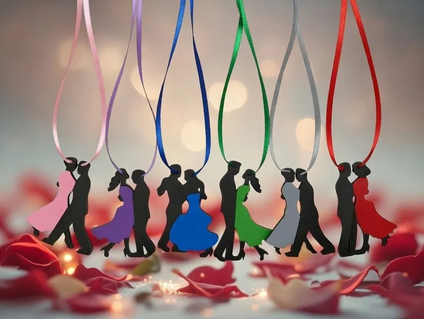 Dancing Coulple Beads – Hạt treo cặp đôi khiêu vũ - Image 1