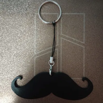Llavero Mostcaho – Móc khóa ria mép tối giản