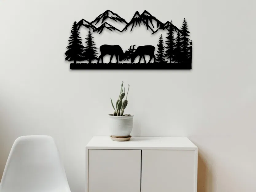 Tranh Treo Tường Hình Hươu (Deer Wall Art) - Image 1