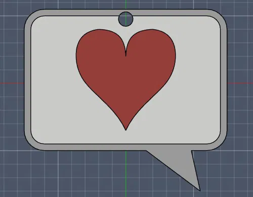 Móc khóa emote trái tim - Image 1