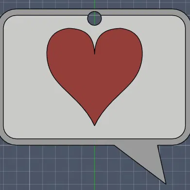 Móc khóa emote trái tim