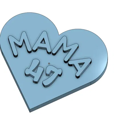 Nam châm tim đơn giản tặng Ngày của Mẹ & sinh nhật (Không AMS) cho 47