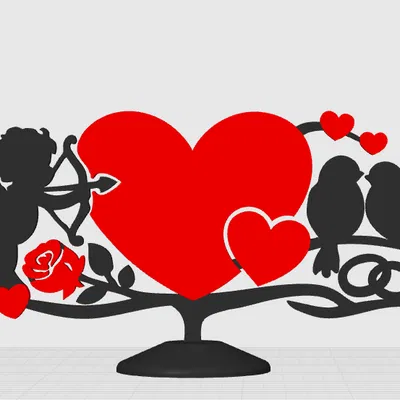 Lovebirds – Centerpiece Valentine