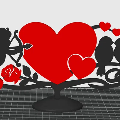 Lovebirds – Centerpiece Valentine