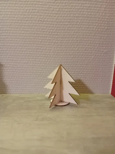 Cây Thông Noel (Christmas Tree) 3D Tối Giản – Lắp Gài 3 Mảnh, Không Cần Keo - Image 1