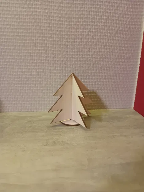 Cây Thông Noel (Christmas Tree) 3D Tối Giản – Lắp Gài 3 Mảnh, Không Cần Keo - Image 2