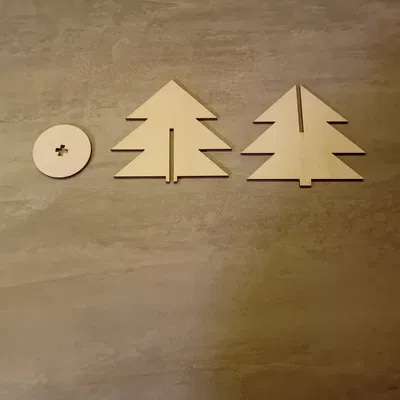 Cây Thông Noel (Christmas Tree) 3D Tối Giản – Lắp Gài 3 Mảnh, Không Cần Keo