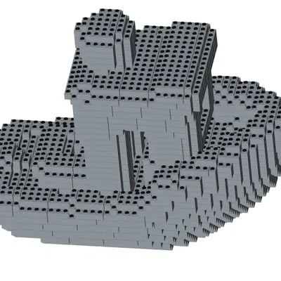 Voxel Brick Generator (Lego Style) – Script FreeCAD biến STL thành gạch kiểu Lego