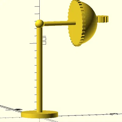 Bánh răng bán cầu Parametric ăn khớp bánh răng thẳng (OpenSCAD)
