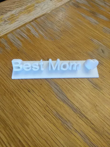 Bảng Best Mom và Best Dad kèm trái tim - Image 4