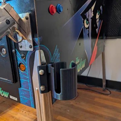 Giá đỡ ly pinball trượt gài (Pinball Drink Mount / Cup Holder Slide-On)