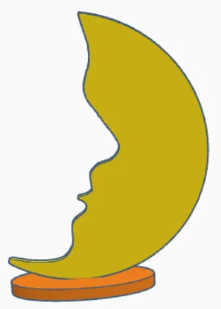 Đồ trang trí để bàn Trăng lưỡi liềm (Crescent Moon) - Image 1