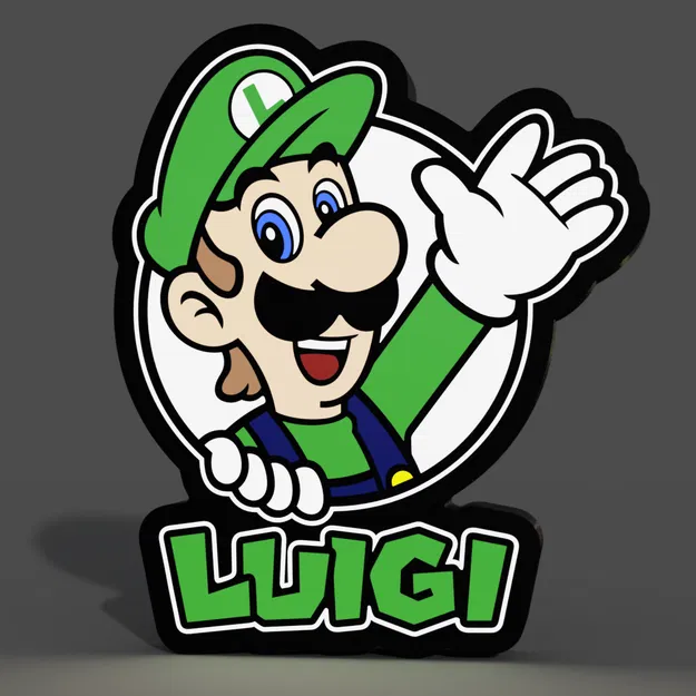 Đèn LED Lightbox Luigi Remastered - Image 1