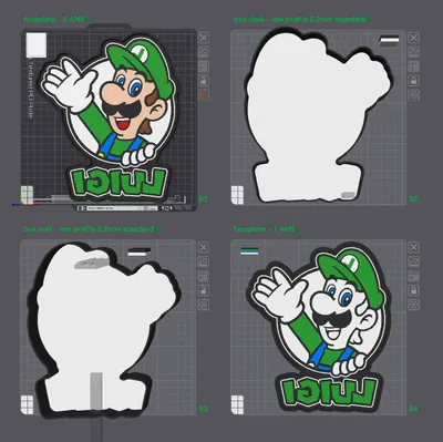 Đèn LED Lightbox Luigi Remastered