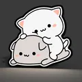 Đèn Lightbox LED Cặp Mèo (Cat Couple Lightbox LED Lamp) - Thumbnail 1