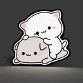 Đèn Lightbox LED Cặp Mèo (Cat Couple Lightbox LED Lamp) - Thumbnail 3
