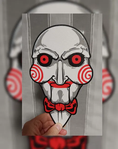 Billy (SAW) - Trang trí treo tường Halloween - Image 1