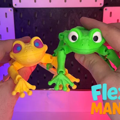 Ếch Flexi khớp nối print-in-place – Không cần supports