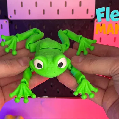 Ếch Flexi khớp nối print-in-place – Không cần supports