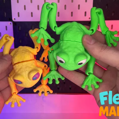 Ếch Flexi khớp nối print-in-place – Không cần supports