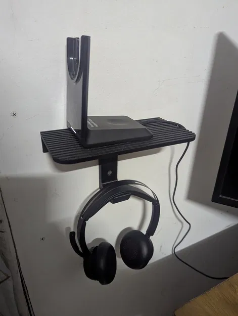 Móc treo tai nghe kèm kệ (Headhone Hook with Shelf) - Image 2
