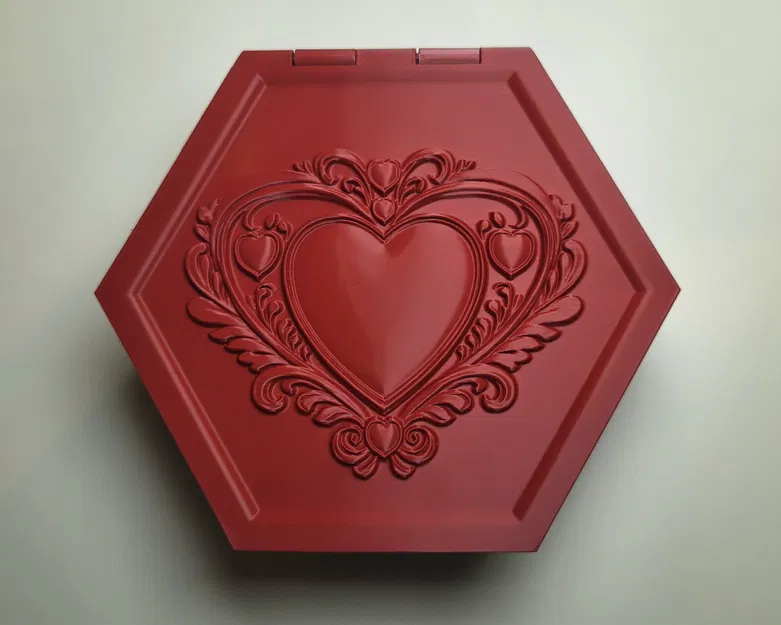 Hộp Lưu Trữ Valentine Hình Lục Giác - Image 1