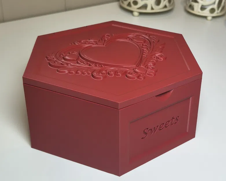 Hộp Lưu Trữ Valentine Hình Lục Giác - Image 2