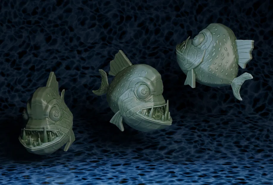 Cá Piranha Hoạt Hình (Cartoon Piranha) - Image 1