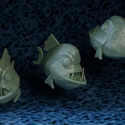 Cá Piranha Hoạt Hình (Cartoon Piranha)