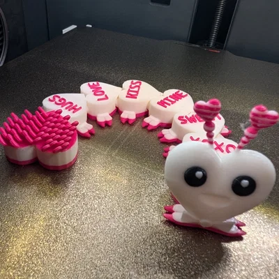 Flexi Valentines Heart Candy Creature