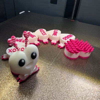 Flexi Valentines Heart Candy Creature