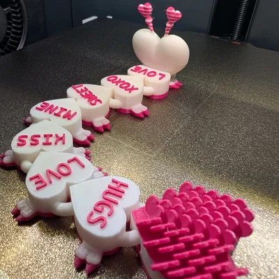 Flexi Valentines Heart Candy Creature