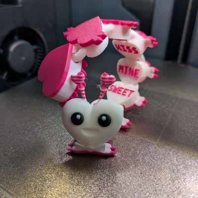 Flexi Valentines Heart Candy Creature