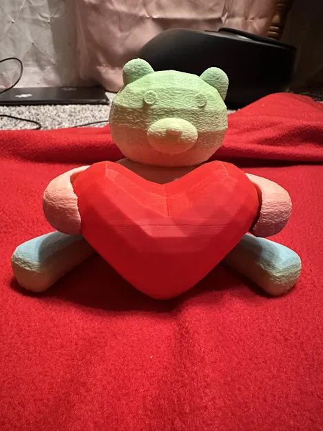 Gấu Valentine ôm trái tim - Image 1