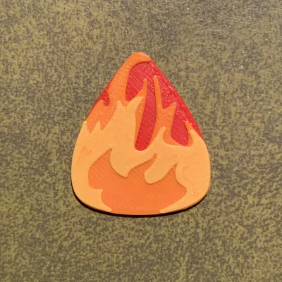 Miếng Gảy Guitar Lửa (Fire Guitar Pick)