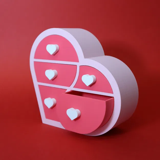 Hộp Trang Sức Hình Tim Dễ Thương (Cute Heart Jewelry Box) - Image 3
