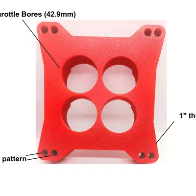 Spacer chế hòa khí cho Holley 650–750 và Edelbrock 750