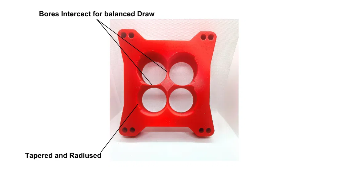 Spacer chế hòa khí cho Holley 650–750 và Edelbrock 750 - Image 2