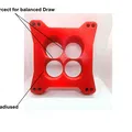 Spacer chế hòa khí cho Holley 650–750 và Edelbrock 750 - Thumbnail 2